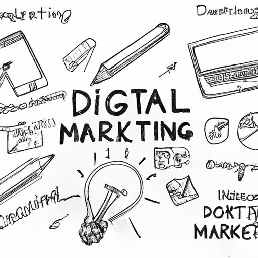 A collage of digital marketing tools.