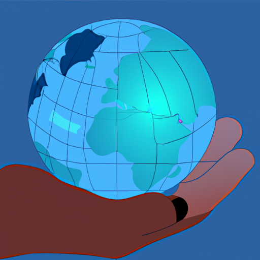 A digital world in the palm of a hand.