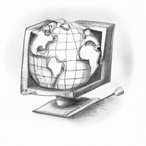 A globe made of interconnected computer screens.