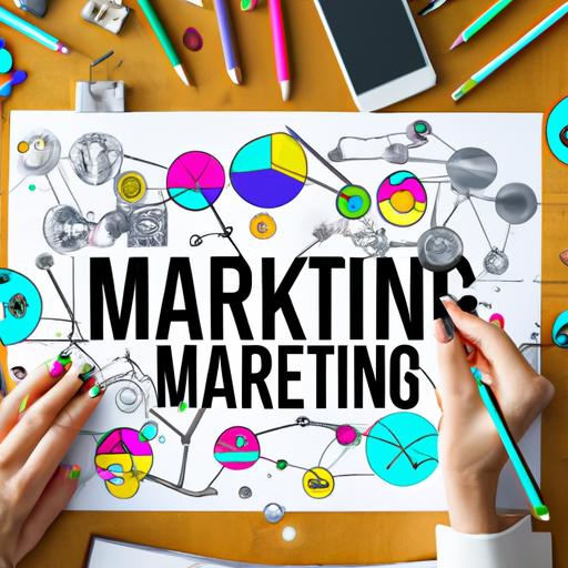 A vibrant and interconnected network of digital marketing tools and strategies.